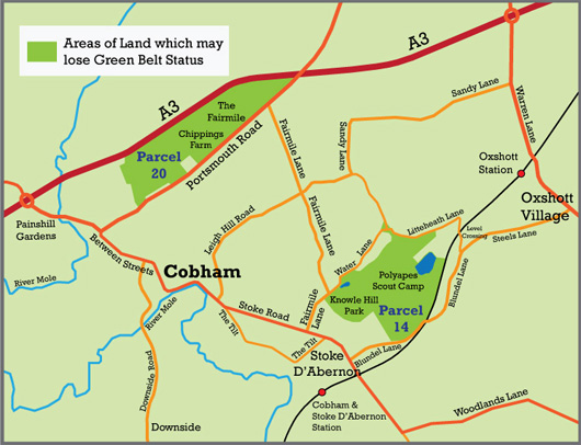 Cobham Green Belt areas under Threat