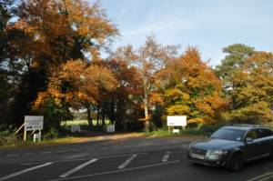Elveden Road Entrance from the Portsmouth Road