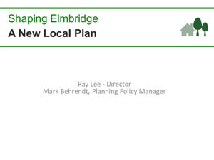 EBC RA presentation Jan 2017 Cobham and Oxshott